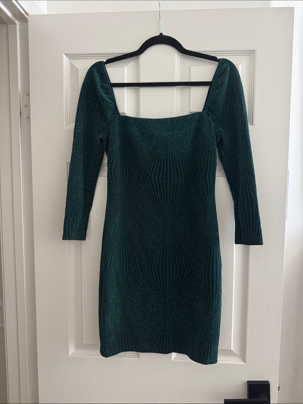 Sparkly green dress
